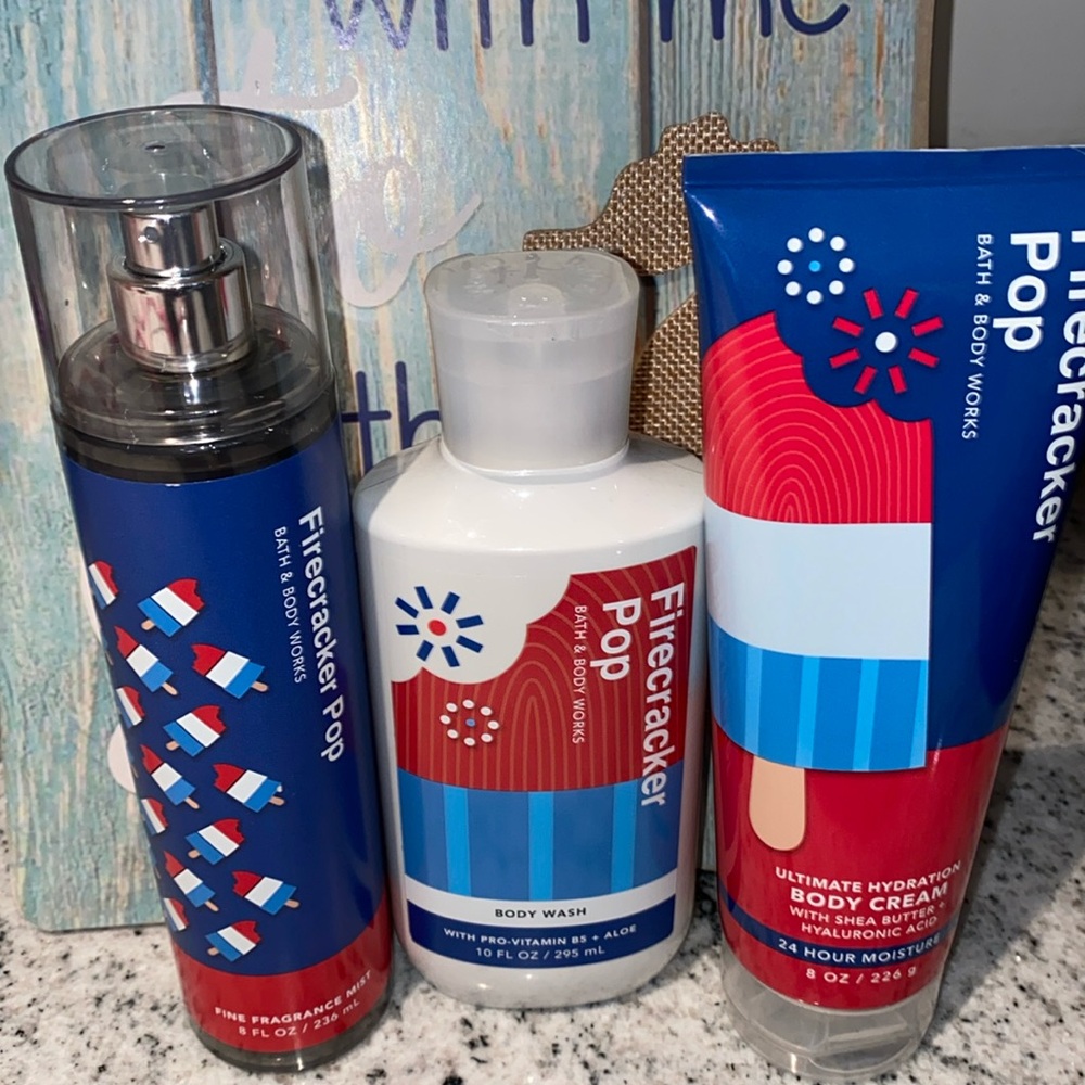 Bath and Bodyworks Firecracker PopGift Set Combo